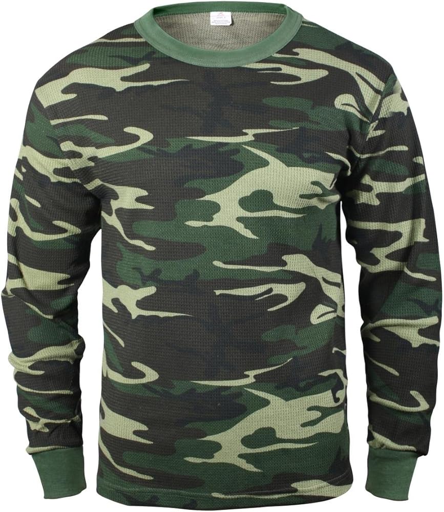 Amazon | ロスコ サーマル ロングスリーブTシャツ (L, ウッドランド